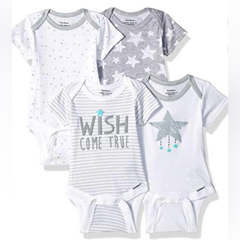 4 piece Baby Bodysuit Set